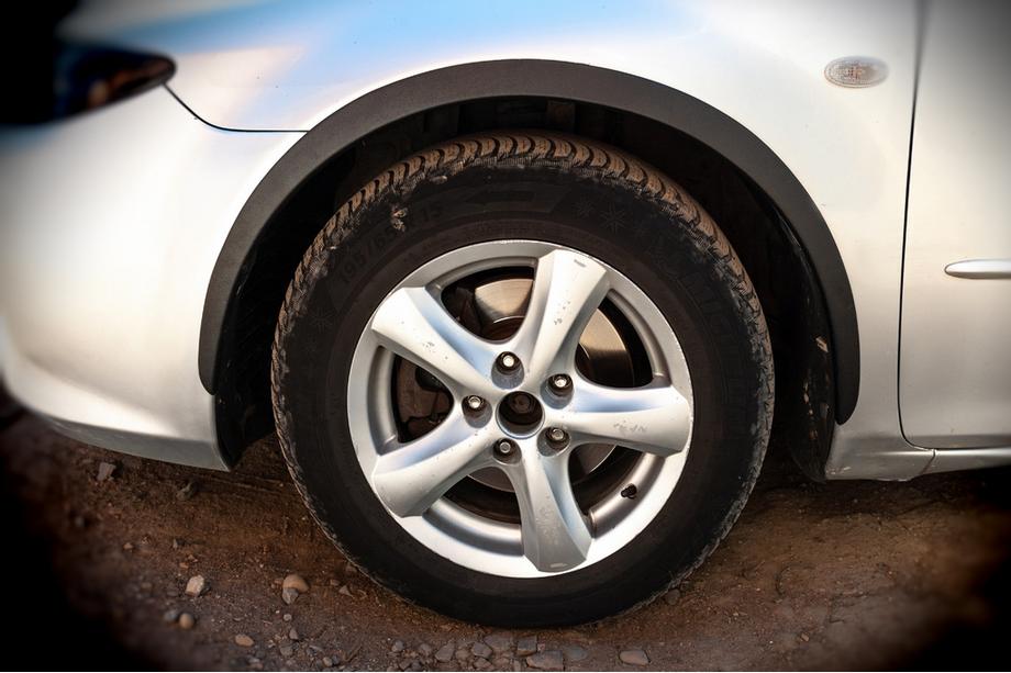 Mazda 6 2003-2008 Poszerzenia nadkoli (SD-SW) (4 szt, czarne, ABS plastik) Image