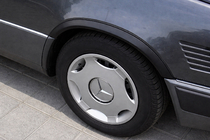 Mercedes E-сlass W124 1984–1997 Poszerzenia nadkoli 1989-1995 (4 szt, czarne, plastik ABS) zdjęcia 1