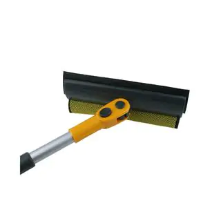 Ściągacz wody z gumową listwą TPR i gąbką, teleskopowa rączka 50-70 cm SAPFIRE zdjęcia 3