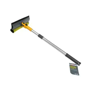 Ściągacz wody z gumową listwą TPR i gąbką, teleskopowa rączka 50-70 cm SAPFIRE zdjęcia 1