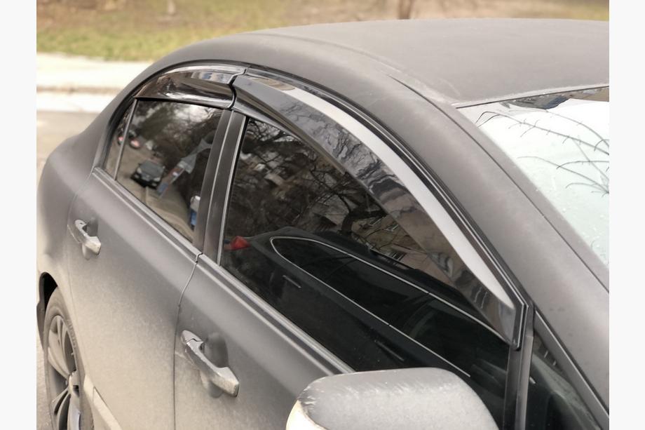 Honda Civic Sedan VIII 2006-2011 Deflektory Okien (4 szt., Sunplex Sport) Image