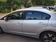 Honda Civic Sedan IX 2011-2016 Deflektory Okien (4 szt., Sunplex Sport) zdjęcia 4