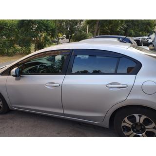 Deflektory Okien (4 szt., Sunplex Sport) Honda Civic Sedan IX 2011-2016 zdjęcia 4