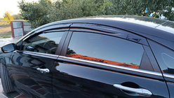 Hyundai Sonata YF 2010-2014 Deflektory Okien (4 szt., Sunplex Sport) zdjęcia 8