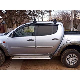 Deflektory Okien (4 szt., Sunplex Sport) Mitsubishi L200 2006-2015 zdjęcia 1