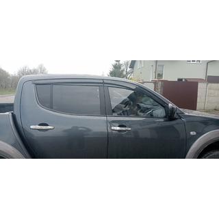 Deflektory Okien (4 szt., Sunplex Sport) Mitsubishi L200 2006-2015 zdjęcia 4