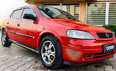 Opel Astra G classic 1998-2012 Deflektory Okien SD/HB (4 szt., Sunplex Sport) zdjęcia 3