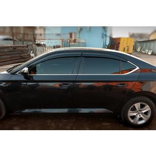 Deflektory Okien SD (4 szt., Sunplex Sport) Skoda Superb 2015-2024 zdjęcia 4