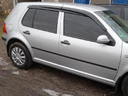 Volkswagen Golf 4 1997-2006 Deflektory Szyb HB (4 szt., Sunplex Sport) zdjęcia 3