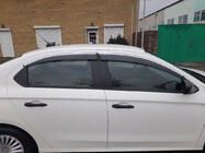 Peugeot 301 2012- Deflektory szyb z listwą chromowaną (4 szt., Sunplex Chrome) zdjęcia 4