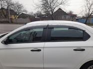 Peugeot 301 2012- Deflektory szyb z listwą chromowaną (4 szt., Sunplex Chrome) zdjęcia 1