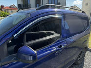 Ford Courier 2014-2023 Deflektory szyb z listwą chromowaną (4 szt., Sunplex Chrome) zdjęcia 1
