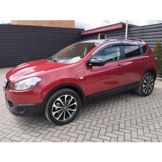 Deflektory szyb z listwą chromowaną (4 szt., Sunplex Chrome) Nissan Qashqai 2010-2014 zdjęcia 4