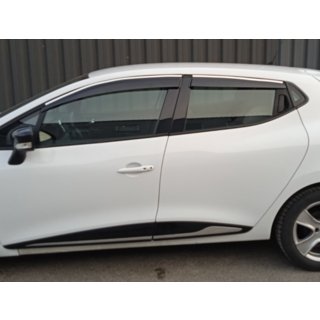 Deflektory szyb z listwą chromowaną (4 szt., Sunplex Chrome) Renault Clio V 2019- zdjęcia 2