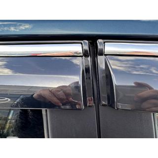 Deflektory szyb z listwą chromowaną (4 szt., Sunplex Chrome) Toyota Corolla 2019- zdjęcia 4