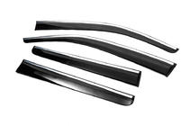 Volkswagen Amarok 2010-2022 Deflektory szyb z listwą chromowaną (4 szt., Sunplex Chrome) zdjęcia 2