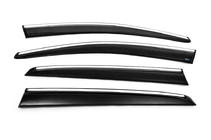 Volkswagen Golf 5 2003-2009 Deflektory szyb z listwą chromowaną (4 szt., Sunplex Chrome) zdjęcia 17