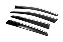 Volkswagen Golf 5 2003-2009 Deflektory szyb z listwą chromowaną (4 szt., Sunplex Chrome) zdjęcia 16