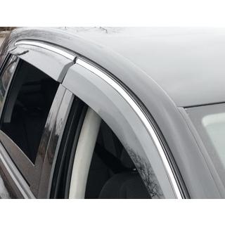 Deflektory szyb z listwą chromowaną (4 szt., Sunplex Chrome) Volkswagen Golf 5 2003-2009 zdjęcia 2