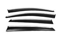Volkswagen Golf 6 2008-2014 Deflektory szyb z listwą chromowaną HB (4 szt., Sunplex Chrome) zdjęcia 16