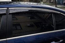 Volkswagen Passat B6 2006-2012 Deflektory szyb z listwą chromowaną (4 szt., Sunplex Chrome) zdjęcia 2