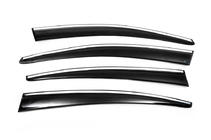 Volkswagen Passat B7 2012-2015 Deflektory szyb z chromowaną listwą SD (4szt, EU, Sunplex Chrome) zdjęcia 6