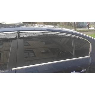 Deflektory szyb z chromowaną listwą SD (4szt, EU, Sunplex Chrome) Volkswagen Passat B7 2012-2015 zdjęcia 3