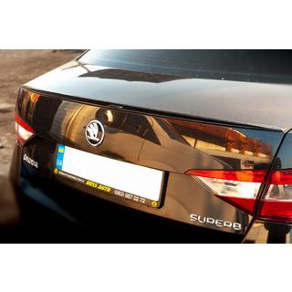 Spoiler LIP (Sunplex, czarny) (119,2cm*7,3cm) Skoda Superb 2015-2024 zdjęcia 4