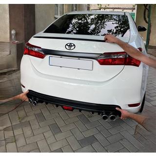 Spojler Lip (Sunplex, czarny) (118cm *6,4cm) Toyota Corolla 2013-2019 zdjęcia 2