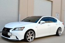 Lexus GS 2011-2020 Deflektory szyb z listwą chromowaną (4 szt, HIC) zdjęcia 3