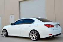 Lexus GS 2011-2020 Deflektory szyb z listwą chromowaną (4 szt, HIC) zdjęcia 4