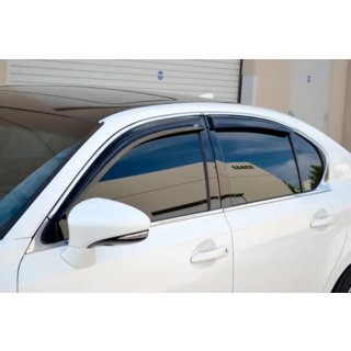 Deflektory szyb z listwą chromowaną (4 szt, HIC) Lexus GS 2011-2020 zdjęcia 1