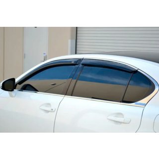 Deflektory szyb z listwą chromowaną (4 szt, HIC) Lexus GS 2011-2020 zdjęcia 2
