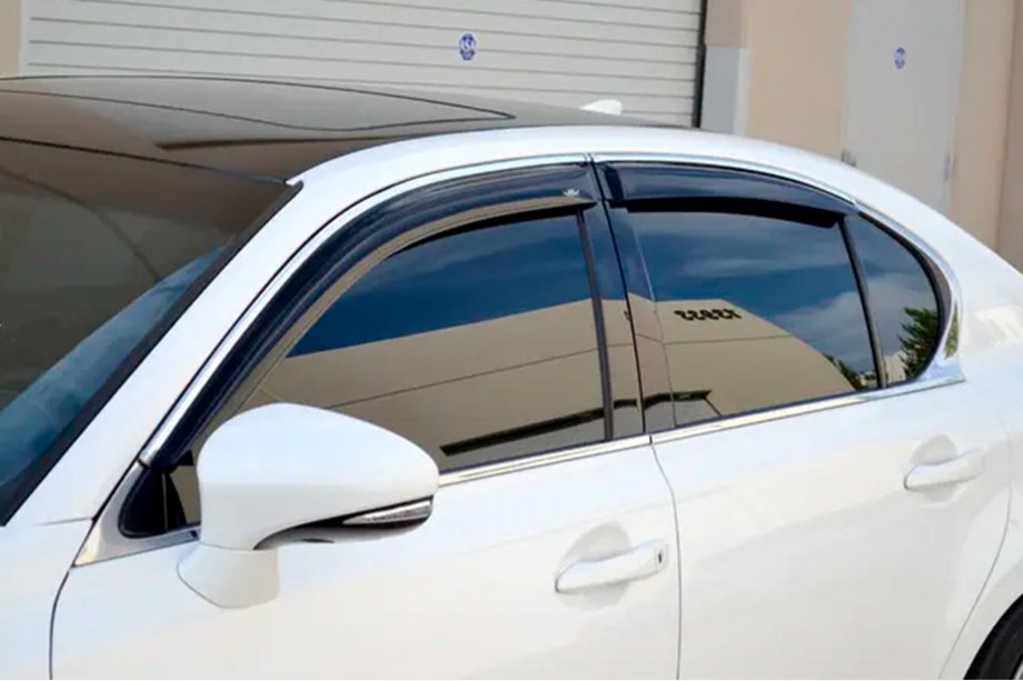 Lexus GS 2011-2020 Deflektory szyb z listwą chromowaną (4 szt, HIC) Image