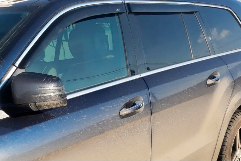 Mercedes GLE W167 2018- Deflektory szyb z listwą chromowaną (4 szt, HIC) Zdjęcia 2