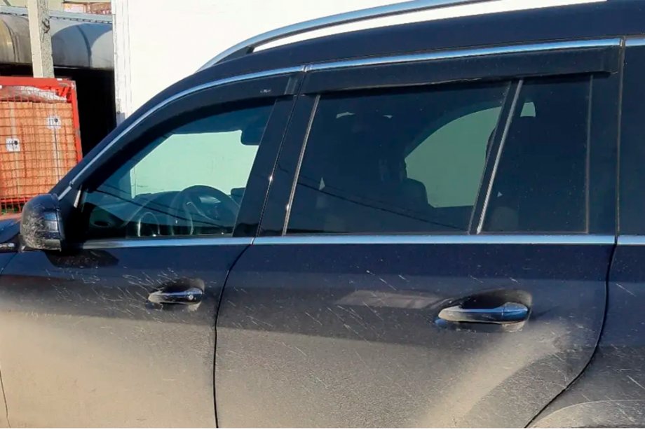 Mercedes GLE W167 2018- Deflektory szyb z listwą chromowaną (4 szt, HIC) Zdjęcia 3