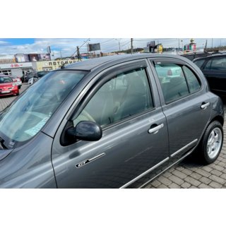 Deflektory Okien (4 szt, HIC) Nissan Micra K12 2003-2010 zdjęcia 1