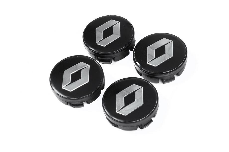 Renault Czarne dekielki na felgi 5888 (60mm na 56mm, komplet 4 szt.) Image