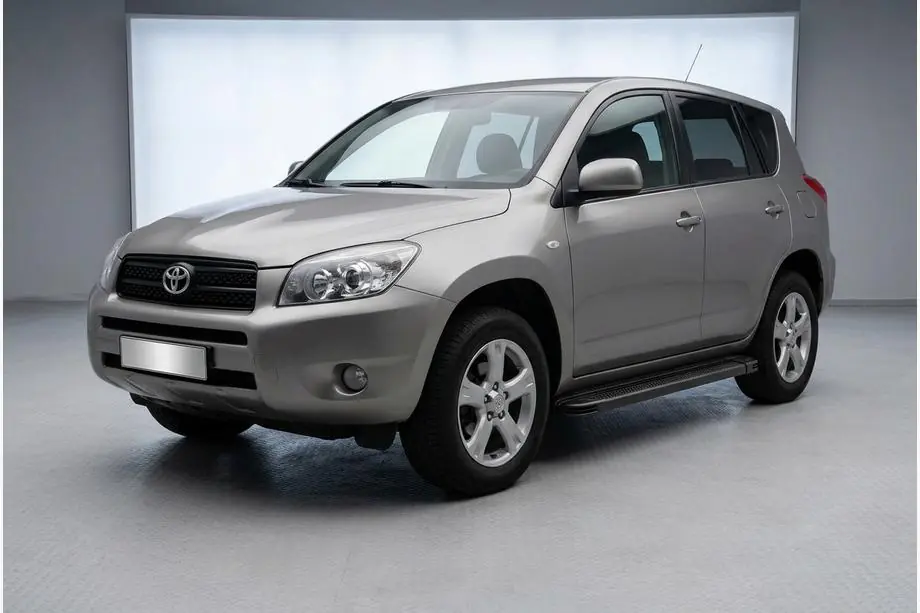 Toyota Rav 4 2006-2013 Progi Boczne Maya V2 Czarny (2 szt., Aluminium) Image