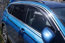 Volkswagen Tiguan 2016-2023 Deflektory Okien Allspace LWB (4 szt, HIC) zdjęcia 1
