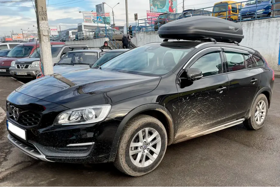 Volvo V60 2011-2018 Deflektory szyb z listwą chromowaną (4 szt, HIC) Image