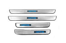 Chevrolet Captiva 2006-2019 Nakładki progowe Libao LED (2006-2011, 4 szt, stal nierdzewna) zdjęcia 2