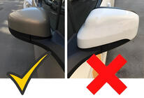 Ford Courier 2014-2023 Nakładki na Lusterka BMW-Style (2014-2018, 2 szt.) zdjęcia 7