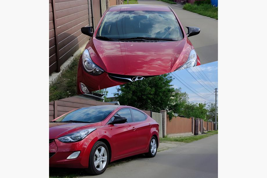 Hyundai Elantra (MD/UD) 2011-2015 Nakładki na lusterka bez wycięcia na kierunkowskaz w stylu BMW (2 szt.) Zdjęcia 1