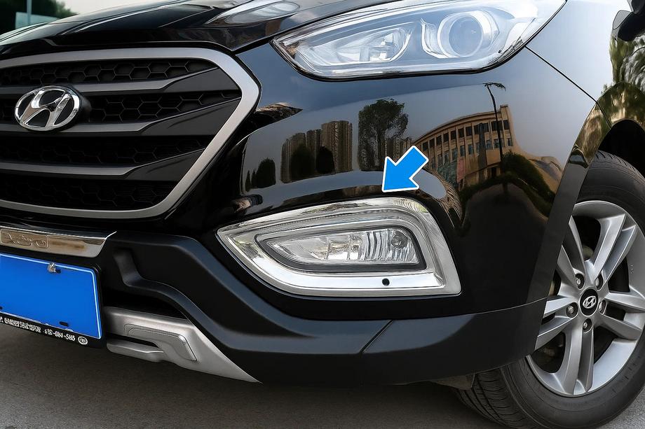 Hyundai IX-35 2010-2015 Nakładki na światła przeciwmgielne do wersji chińskiej (2 szt.) Image