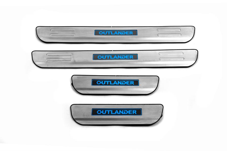 Mitsubishi Outlander 2012-2021 Nakładki progowe Libao (4szt, stal nierdzewna) Image