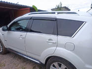 Mitsubishi Outlander 2012-2021 Chromowane deflektory szyb (4 szt., Libao) zdjęcia 1