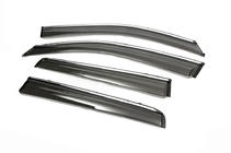 Mitsubishi Outlander 2012-2021 Chromowane deflektory szyb (4 szt., Libao) zdjęcia 3