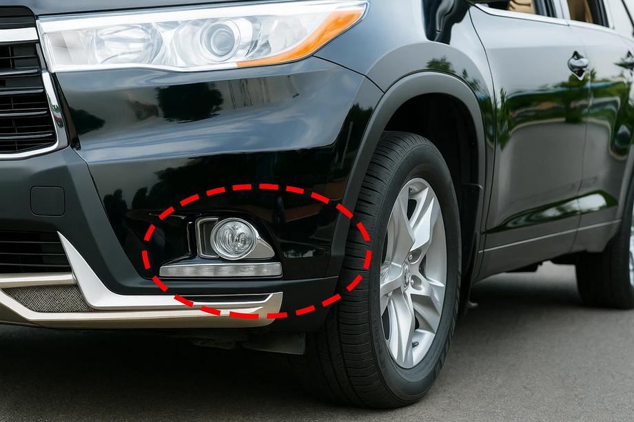 Toyota Highlander 2013-2019 Nakładki na światła przeciwmgielne Libao (2013-2016 ABS) Zdjęcia 1