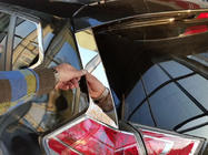 Nissan X-trail T32/Rogue 2014-2021 Chromowane nakladki na slupki tylnej szyby Libao (2 szt, plastik) zdjęcia 1